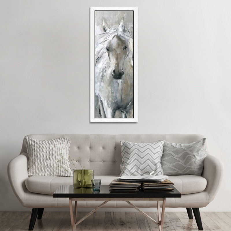 Standing Proud by Carol Robinson - Panoramic Painting on Canvas, 152.4 cm H x 50.8 cm W, White Framed