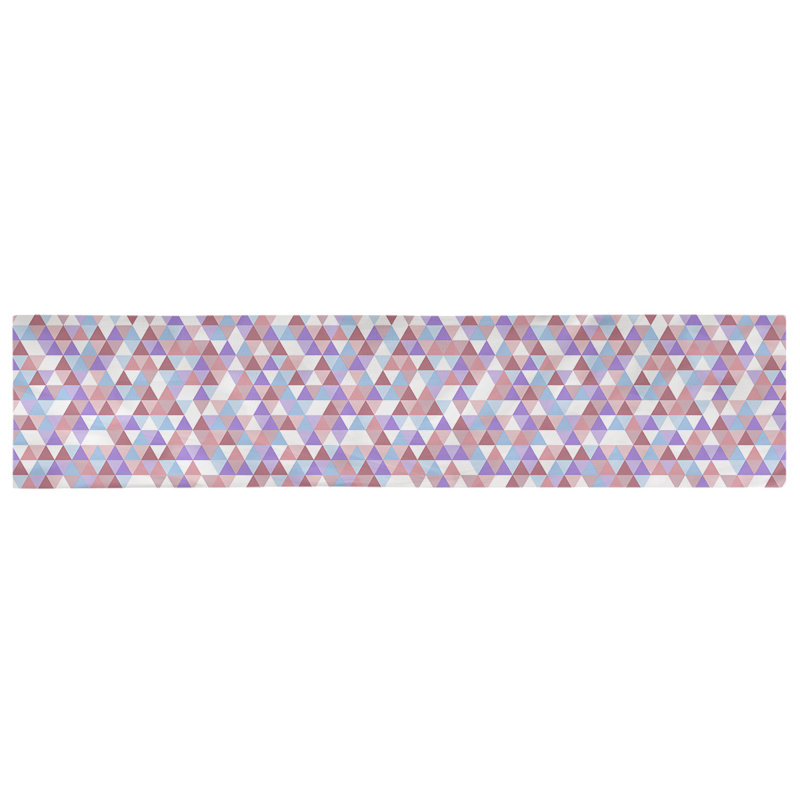 Chemin de table triangle Avicia, 91,5 po x 17,5 po, Polyester, Mauve