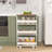 Slim Rolling Cart - 4 Tier Mobile Shelving Unit With Wheels For Kitchen, Bathroom, And Narrow Spaces
