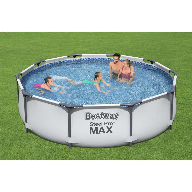Garden Pleasure 6 ft x 25 ft Plastic Frame Set Pool