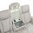 Fortuner Modern Wood Reclining Sofa - Upholstered, Massage Function-1832009449
