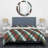 Natural Tones Grey And Beige Mosaic Geometric Shapes Duvet Cover-76290776-76290744