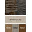 Art mural horizontal gris rayé caramel en métal gris clair-1268170680