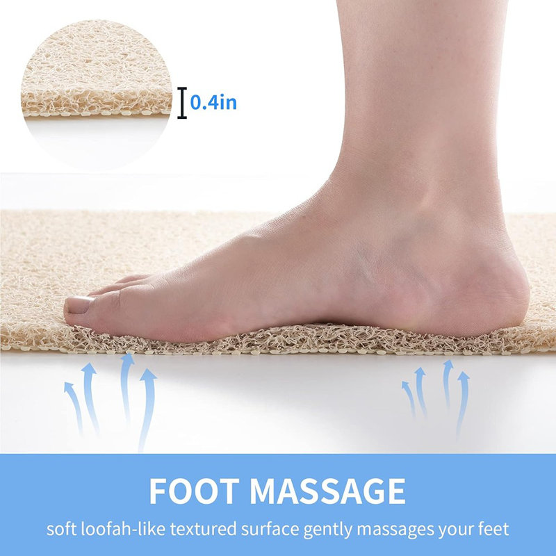 Tapis de bain antidérapant, tapis de douche antidérapant, baignoire à séchage rapide ...