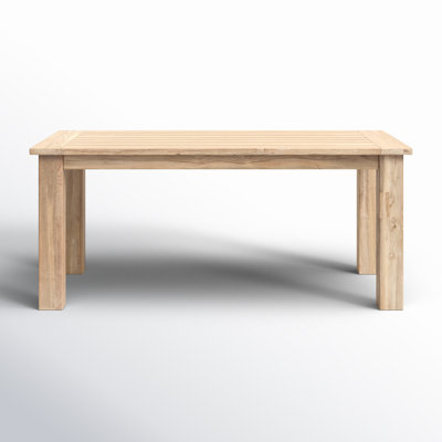 Bedwell 94" Teak Patio Dining Table