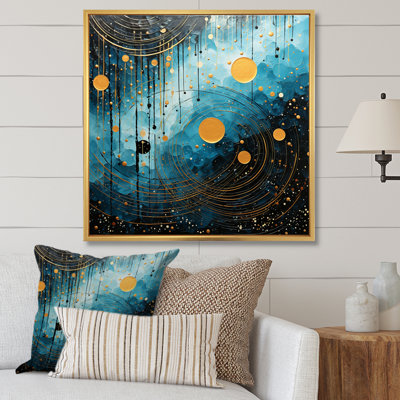 «Blue Minimalisme Moon VI» sur toile