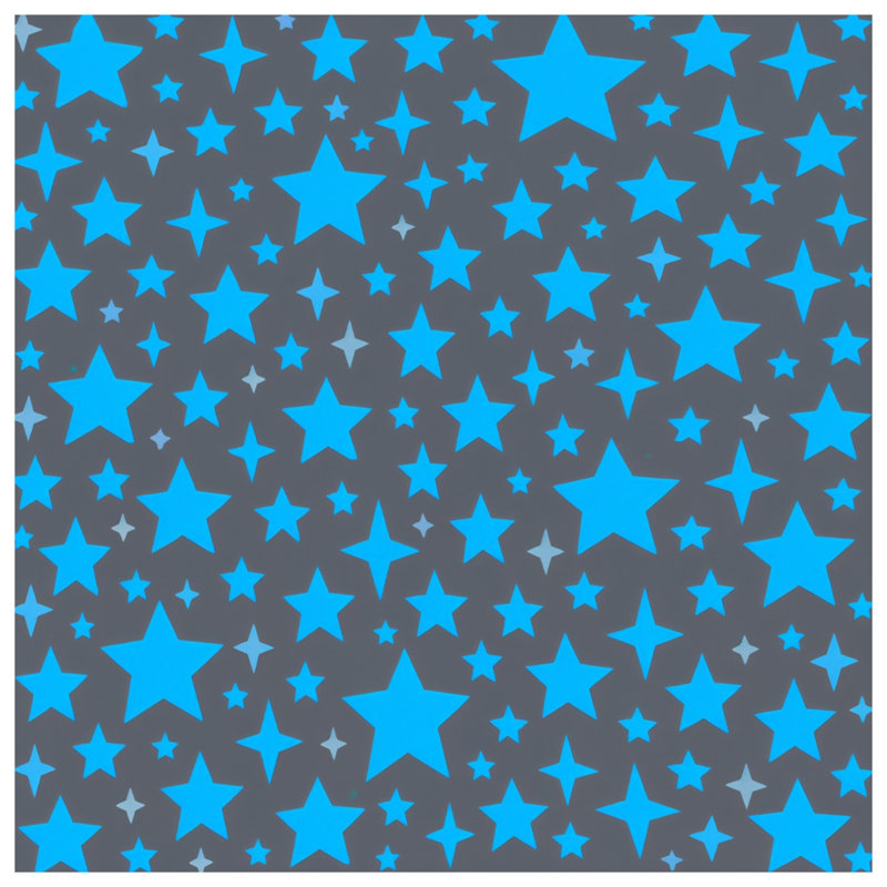 Blue Star Pattern Comforter, Twin
