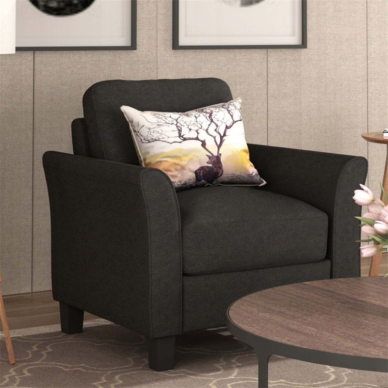 Canapé à accoudoirs simple et canapé-lit avec revêtement en tissu de qualité supérieure pour un confort maximal et un style contemporain dans votre salon
