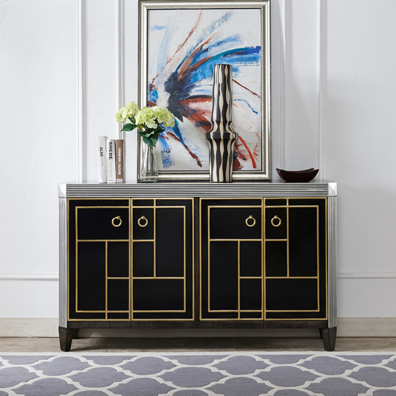 Armoire d'appoint en bois massif Simple Home