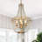Caimen 4-Light Crystal Empire Chandelier with Crystal Accents