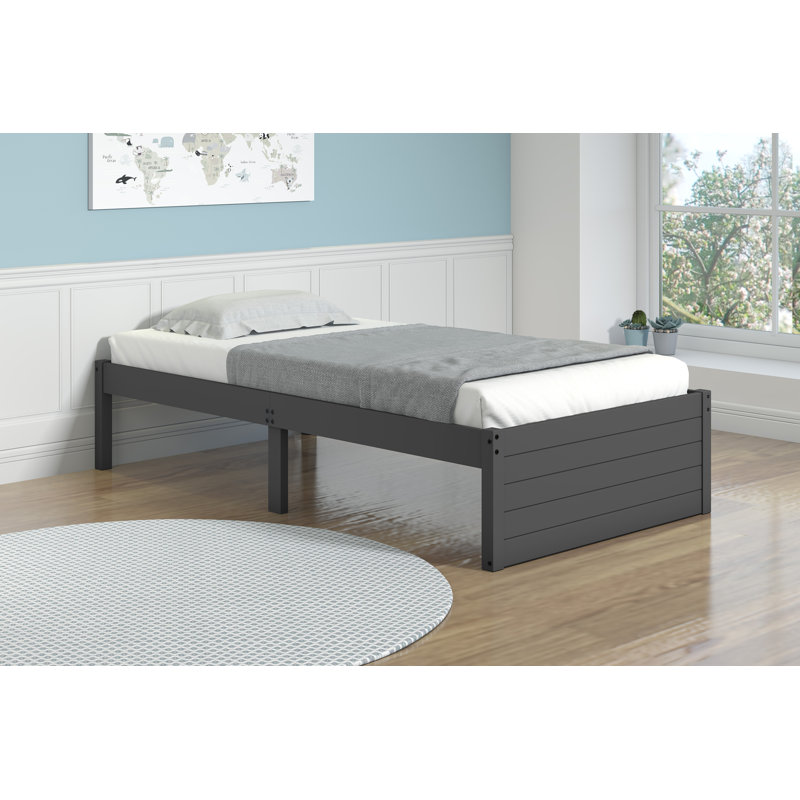 Lit plateforme simple Coil par Harriet Bee, Gris foncé