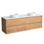 Meuble-lavabo mural moderne avec lavabo vasque rond et 4 tiroirs-133488837-133488835