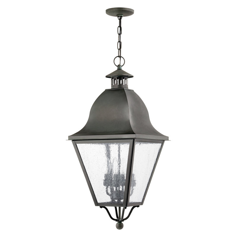 Lanterne suspendue d'extérieur 4 lumières Penlope, Gris anthracite
