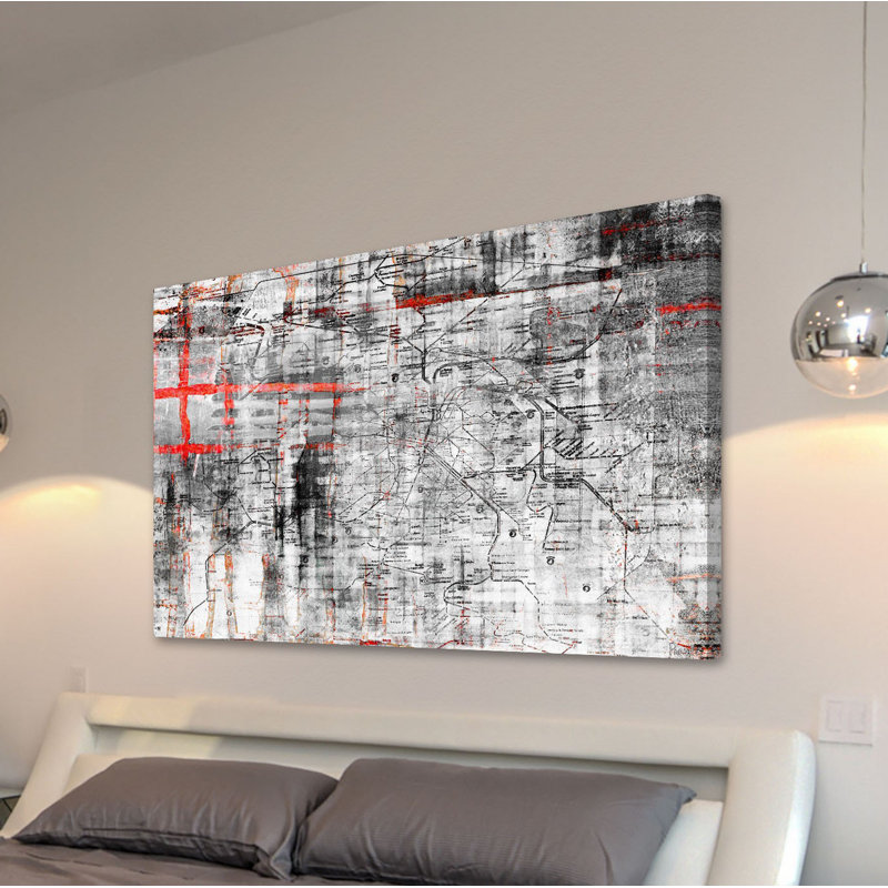 « metro » par parvez taj,, reproduction d’art sur toile tendue, H 12 po x l 18 po