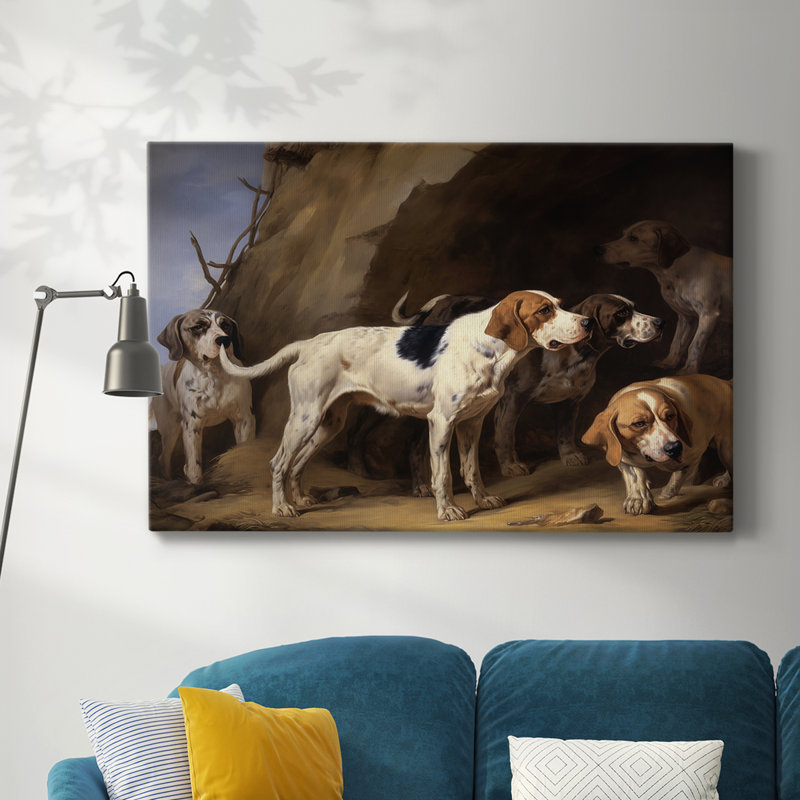 ANIMAL CXVI - Toile tendue avec châssis de qualité supérieure - Prêt à être accroché, H 40 po x l 60 po
