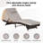 Reclining Chair Pair - All-Weather Pe , Portable, Fits Patio And Garden Outdoor Chairs Gray Cushions, Foldable For Poolside-1074739065