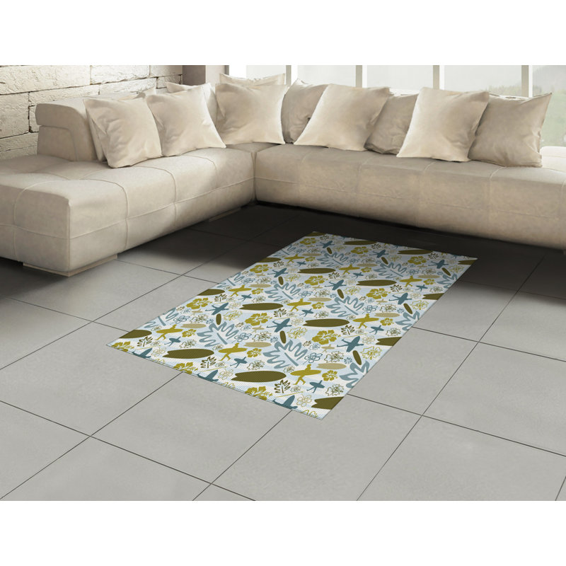 Tapis décoratif Luau, Rectangle 2'7" x 5'