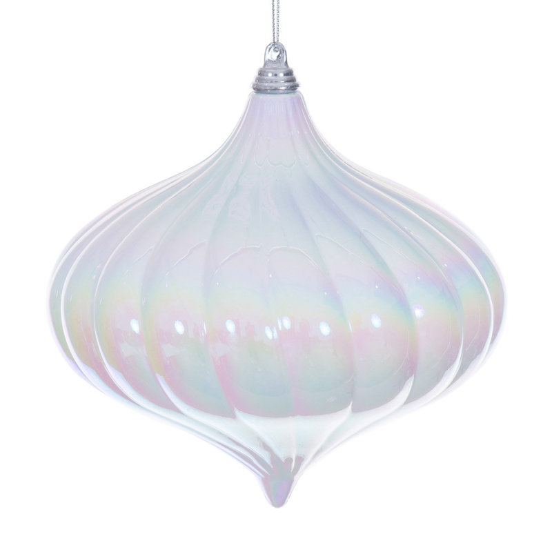  Oignon blanc irisé de 6 po. Comprend 2 ornements par sac.