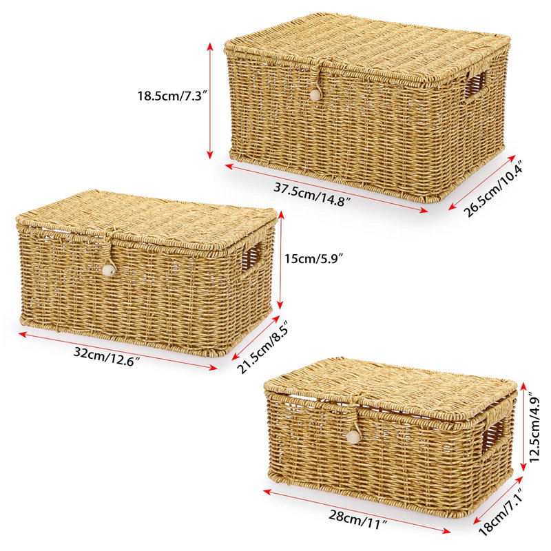 17 Stories Wicker Decorative Bin