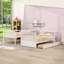 Lit simple superposé simple avec tiroirs de rangement et échelle-629192531