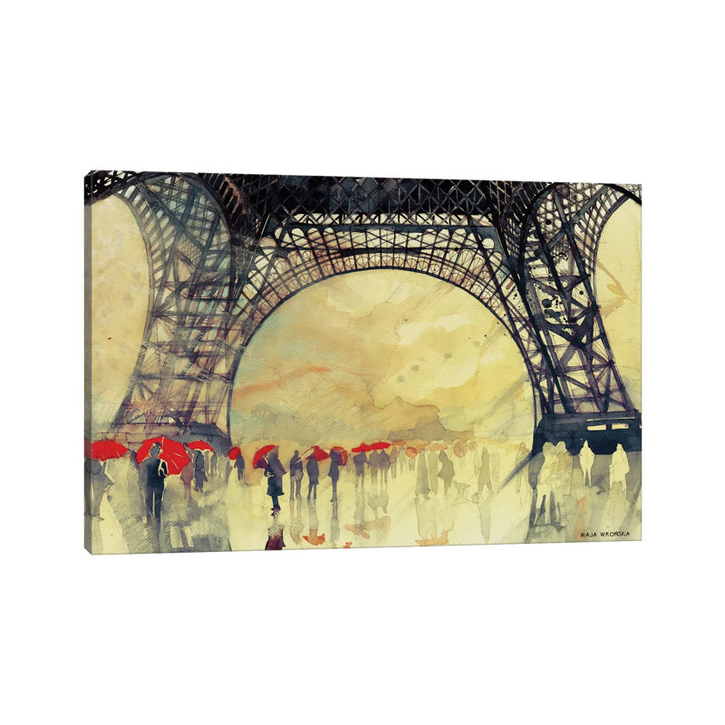 Winter In Paris by Maja Wronska - Wrapped Canvas Gallery-Wrapped Canvas Giclée, 20.32 cm H x 30.48 cm W