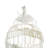 Normanhurst Cream Metal Distressed Wire Decorative Scroll Birdcage with Latch Lock Closure and Hanging Hook Set of 2