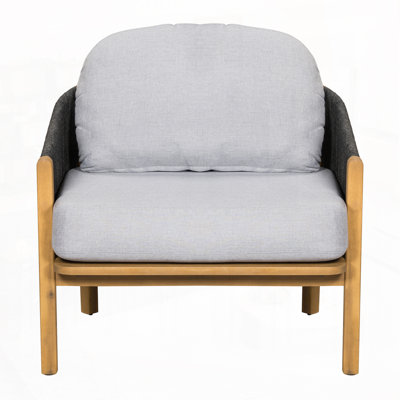 Fauteuil club d'extérieur en bois