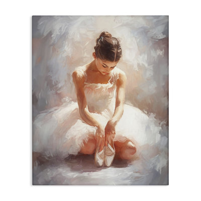«Serene Ballerina Portrait», art mural sur toile par Ramona Murdock