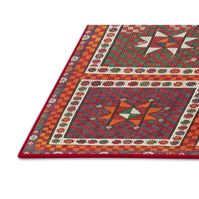 Tapis à aire brune contemporaine, Rectangle 4 pi x 6 pi