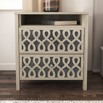 Pruitt Allysyn 22.7’’H 2 Drawer Nightstand