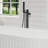 Freestanding Floor Mounted Bathroom Waterfall Tub Filler Single Handle with Hand Shower-107823700