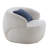 Mid Century Modern 360° Swivel Curved Sofa 1-Seat Cloud Couch Boucle Fabric Accent Chair-236347015