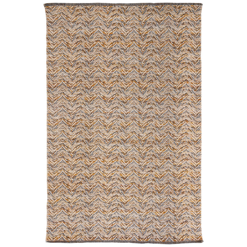 Allyria Flat Weave Wool Geometric Rug, Rectangle 3' x 5'