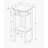 Accent Table, Side, End, Plant Stand, Square, Living Room, Bedroom, Metal, Laminate-1223620436