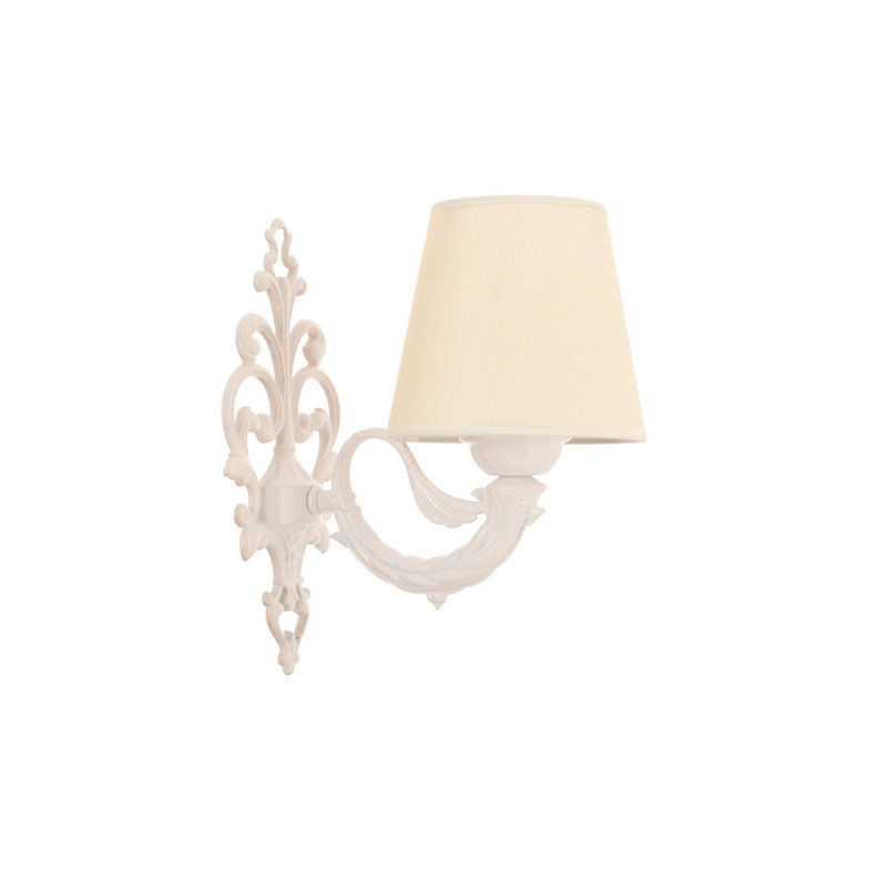 Stylish Wall Lamp with Metal Body, Cream & White, 9.8 x 3.9 x 10.2 inches | E27 Socket, Max 40W (Bulb Not Included) | IP20 Rated, Perfect for Living Room & Bedroom Decor | Modern Design & Easy Installation