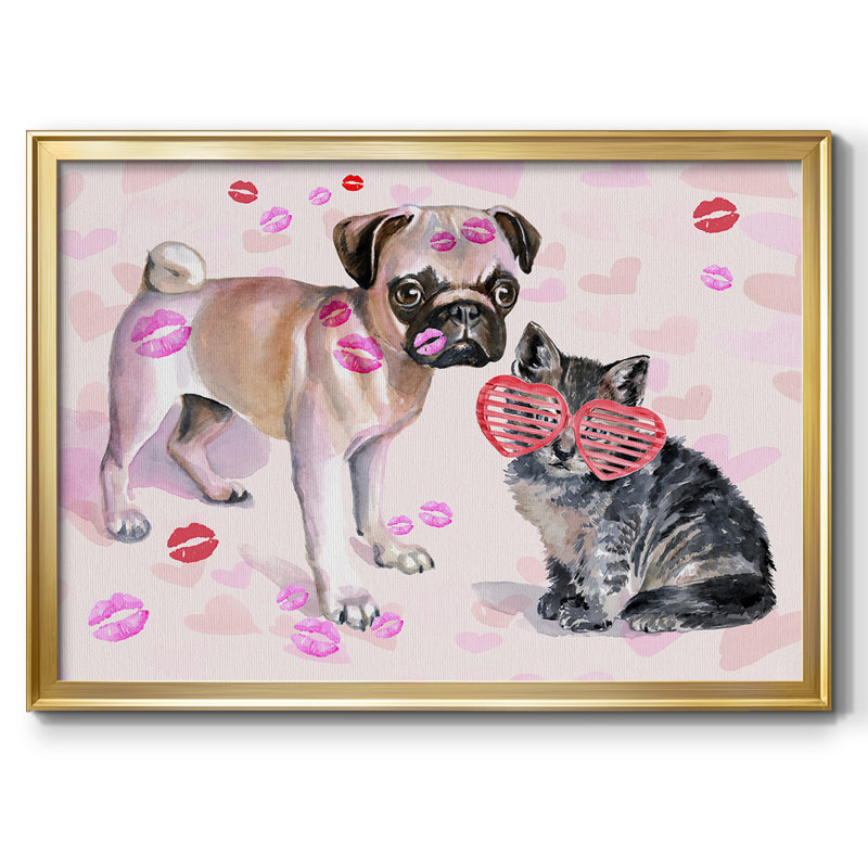 " Cute Couture Collection A ", 30" H x 44" W x 1.5" D, Gold