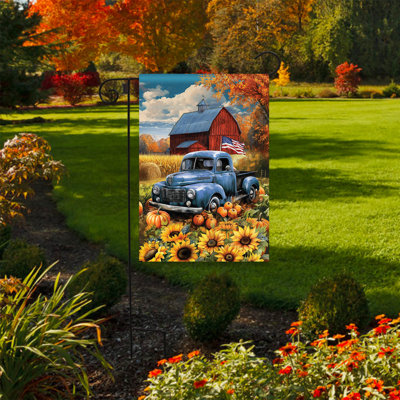 American Fall Farm Garden Flag