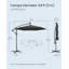 Piqua 300cm Lighted Market Parasol-247176260