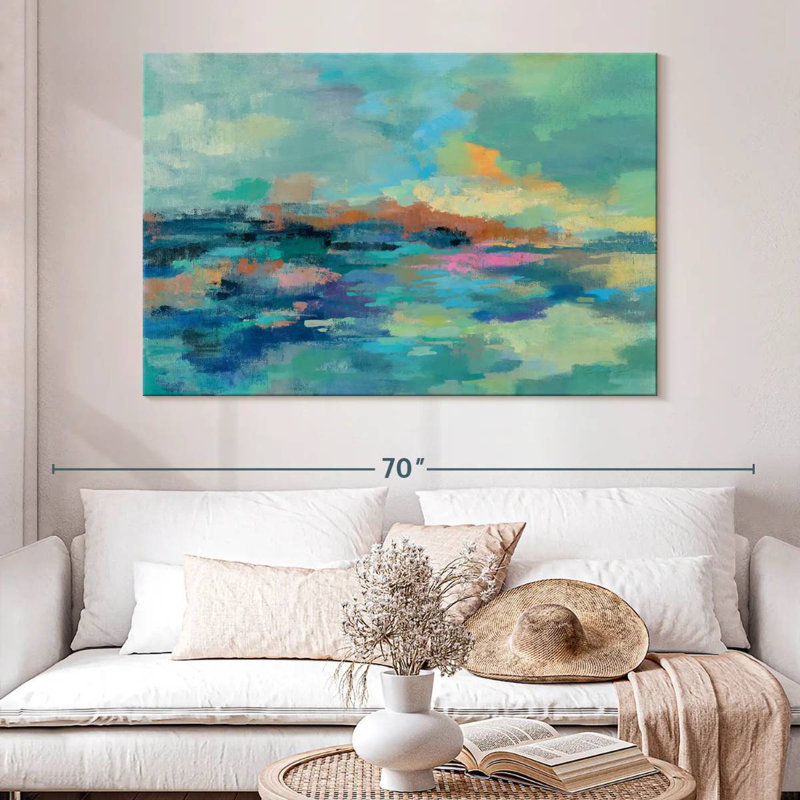 Avery Summer Seaside Abstract, H 34 po x l 51 po