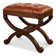 Empire Leather Accent Stool