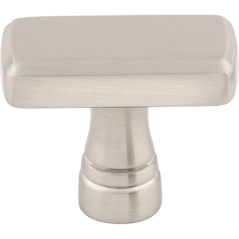 Kingsbridge Rectangle Knob, Brushed Satin Nickel, 1 3/8" Knob Length