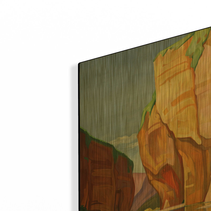 « Gorges du Tarn » par Vintage Posters, affiche murale en métal doré, 40,6 x 61 cm, 16"x24"