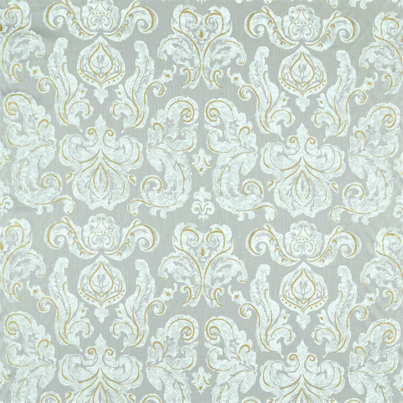Brocatello Impasto Fabric, Silver
