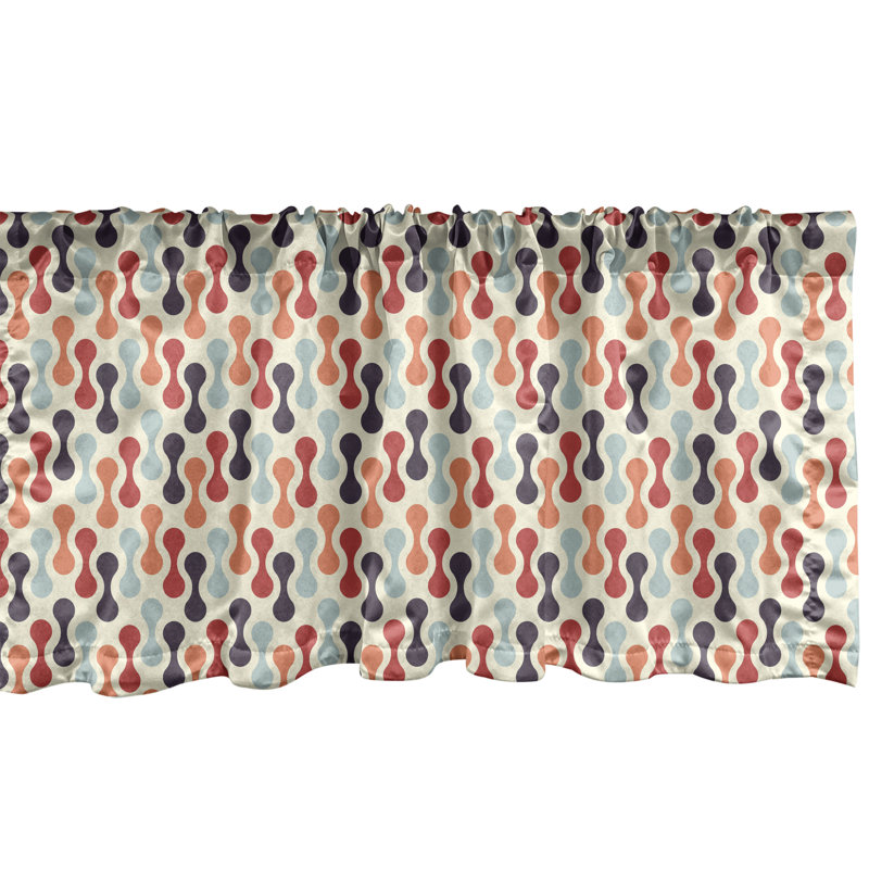Multicolore cantonnière Ambesonne, L 54 po x L 12 po