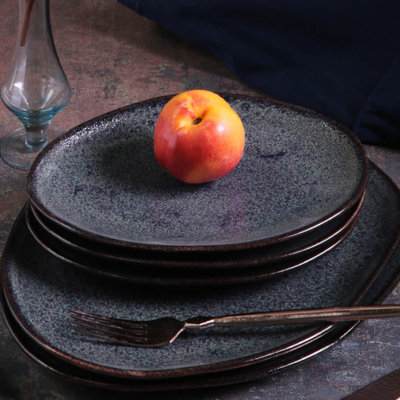 Titanium Commercial Dishwasher Safe 8.86'' Stoneware Salad Or Dessert Plate , Set of 6