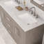 Hugo 60 In. Double Sink Carrara White Marble Countertop Vanity In Grey Oak With Mirrors-1094058666