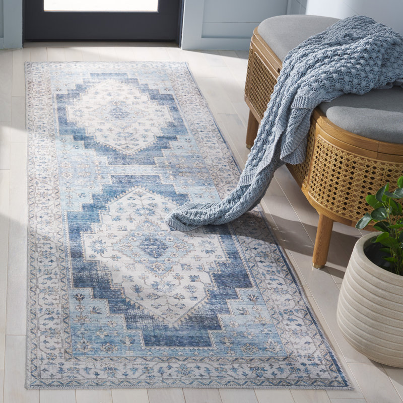 Maritess Machine Washable Southwestern Rug, Runner 2'6" x 8'