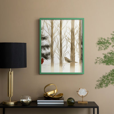 «Christmas Holiday Art» CECIV, reproduction encadrée - bois massif