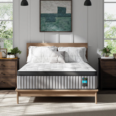 Bedstory 12"/14" Premium Medium Firm Cooling Gel Mattress with Reinforced Edge Support, Pressure Relieving Pocket Springs and Gel Memory Foam, CertiPUR-US® & OEKO-TEX® Certified