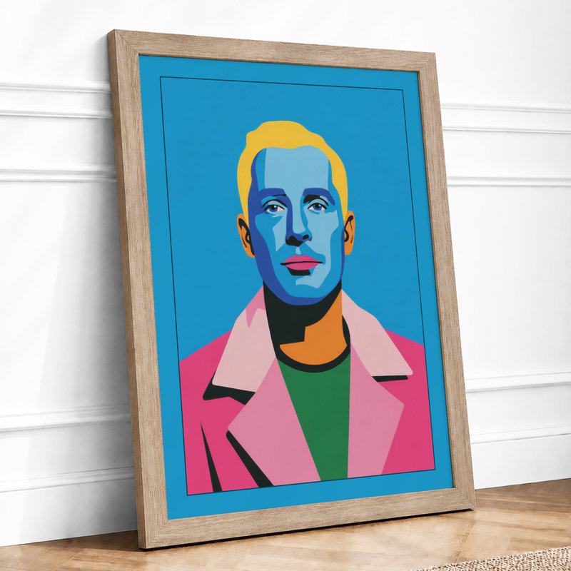 Pop Art Portrait Modern - Print, Oak, A3 - 42.0 x 29.7 cm